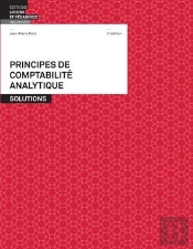 Principes De Comptabilité Analytique  Solutions