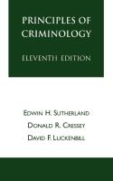 Principles Of Criminology