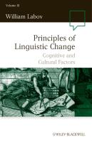 Principles Of Linguistic Change, Volume 3