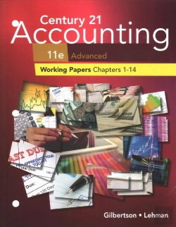 Bertrand.pt - Print Student Working Papers (Chapters 1-14) For Century 21 Accounting:  Advanced, 11th