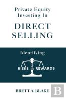 Private Equity Investing In Direct Selling