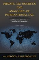 Private Law Sources And Analogies Of International Law