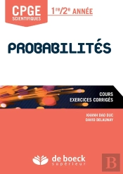 Probabilités ; Cpge Scientifiques  ; 1ère-2e Année