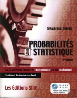 Bertrand.pt - Probabilites Et Statistiques Avec Application En Technologie Et Ingenierie Avec Cdrom Et Brochure Sy