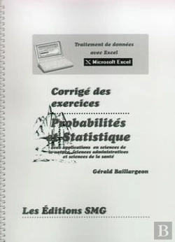 Bertrand.pt - Probabilites Et Statistiques Avec Applications En Sciences De La Nature ; Corrige Detaille Des Exercices