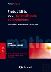 Probabilites Pour Scientifiques Et Ingenieurs ; Introduction Au Calcul Des Probabilités