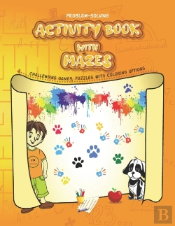 Bertrand.pt - Problem-Solving Activity Book With Mazes-Challenging Games, Puzzle With Coloring Options