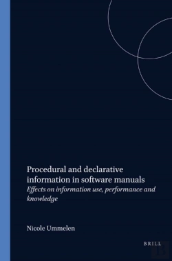 Bertrand.pt - Procedural And Declarative Information In Software Manuals