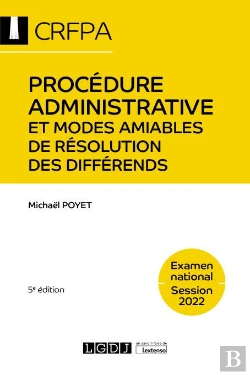 Bertrand.pt - Procedure Administrative Et Modes Amiables De Resolution Des Differends, 5ed