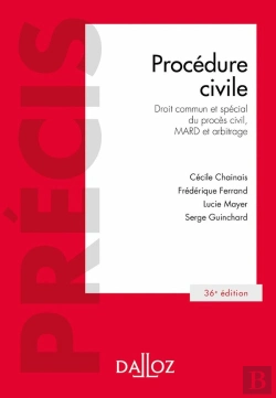 Bertrand.pt - Procédure Civile : Droit Commun Et Spécial Du Procés Civil, Mard Et Arbitrage (36e Édition)