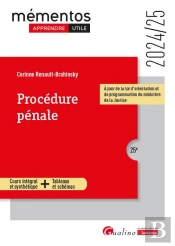 Procedure Penale - Un Apprentissage Plus Facile, Plus Rapide Et Utile !