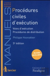 Procedures Civiles D'Execution Voies D'Execution - Procedures De Distribution, 5eme Ed.
