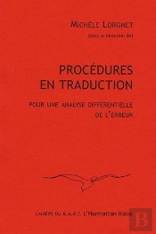 Procédures En Traduction ; Pour Une Analyse Différentielle De L'Erreur