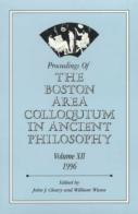 Proceedings Of The Boston Area Colloquium In Ancient Philosophy