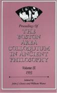 Proceedings Of The Boston Area Colloquium In Ancient Philosophy