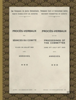 Bertrand.pt - Proces-Verbaux Of The Proceedings Of The Committee June 16th-July 24th 1920