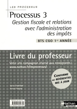 Bertrand.pt - Processus 3 Bts 1 Cgo - Gestion Fiscale Et Relations Avec L'Administration Des Impots Professeur