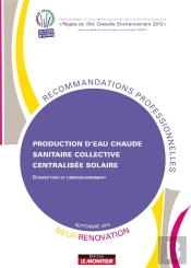 Production D'Eau Chaude Sanitaire Collective Centralisee Solaire - Neuf Et Renovation
