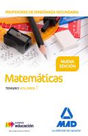Profesores De Enseñanza Secundaria Matemáticas Temario Volumen 1