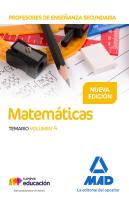 Profesores De Enseñanza Secundaria Matemáticas Temario Volumen 4