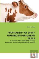 Profitability Of Dairy Farming In Peri-Urban Areas
