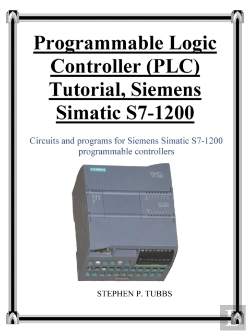 Bertrand.pt - Programmable Logic Controller (Plc) Tutorial, Siemens Simatic S7-1200