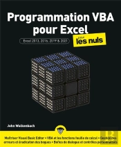 Programmation Vba Pour Excel 2022 Pour Les Nuls