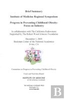 Progress In Preventing Childhood Obesity