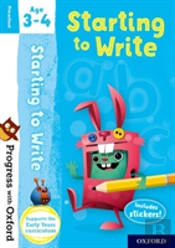 Progress With Oxford: Starting To Write Age 3-4
