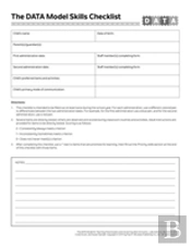 Project Data Skills Checklist Forms