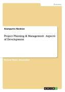 Project Planning & Management - Aspects Of Development