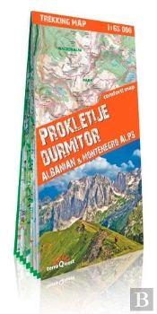 Prokletije, Durmitor. Alpes Albanaises&Montenegro (Gb) (Trekking Map)
