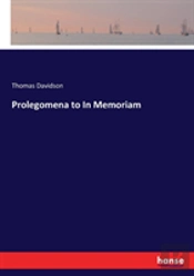 Prolegomena To In Memoriam