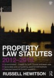 Property Law Statutes 2012-2013