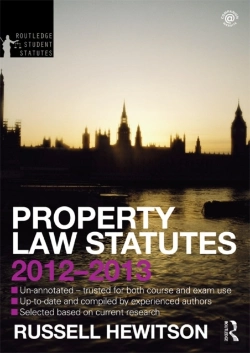 Bertrand.pt - Property Law Statutes 2012-2013