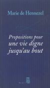 Propositions Pour Une Vie Digne Jusqu'Au Bout
