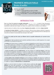 Propriéte Intellectuelle ; Dessins Et Modèles
