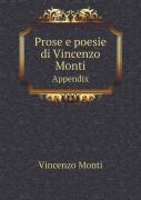 Prose E Poesie Di Vincenzo Monti Appendix
