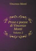 Prose E Poesie Di Vincenzo Monti Volume 2