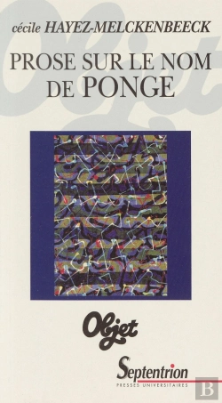 Bertrand.pt - Prose Sur Le Nom De Ponge