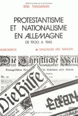 Bertrand.pt - Protestantisme Et Nationalisme En Allemagne, De 1900 À 1945