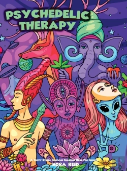 Bertrand.pt - Psychedelic Therapy - A Trippy Stress Relieving Coloring Book For Adults