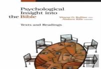 Psychological Insight Into The Bible