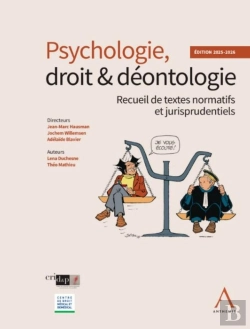 Bertrand.pt - Psychologie, Droit & Déontologie : Recueil De Textes Normatifs Et Jurisprudentiels (Édition 2025/2026)