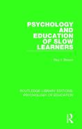 Psychology And Education Of Slow Learners
