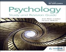 Psychology For The Ib Diploma Study And Revision Guide
