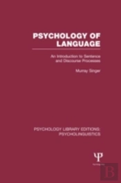 Psychology Of Language (Ple: Psycholinguistics)