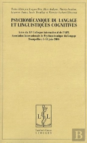 Psychomécanique Du Langage Et Linguistiques Cognitives