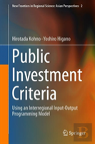 Public Investment Criteria