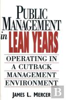 Public Management In Lean Years